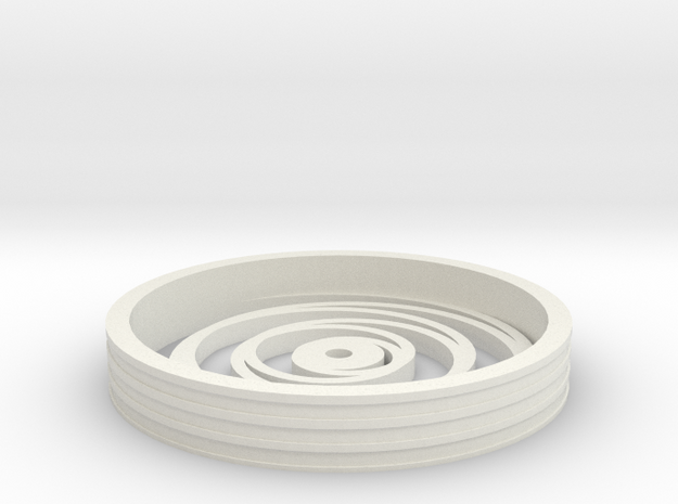 100mmFloppyBotWheel-09 in White Natural Versatile Plastic