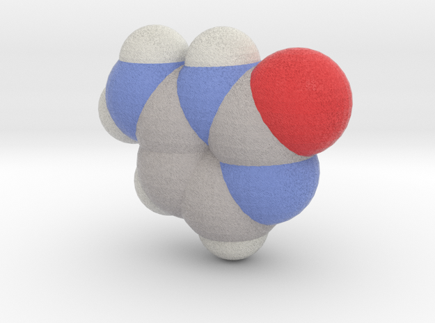 Cytosine molecule (x40,000,000, 1A = 4mm) in Full Color Sandstone