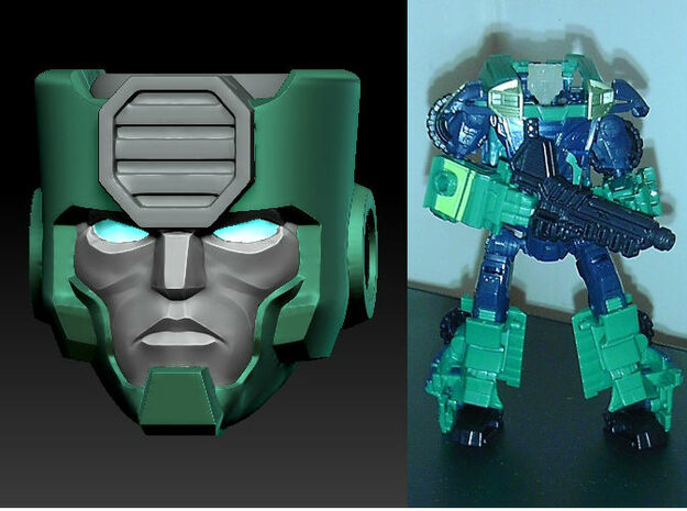 KUP homage Ironside for TF Prime Ironhide  in Tan Fine Detail Plastic