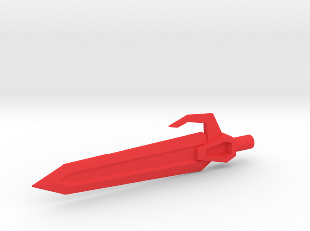 5mm Broadsword in Red Processed Versatile Plastic