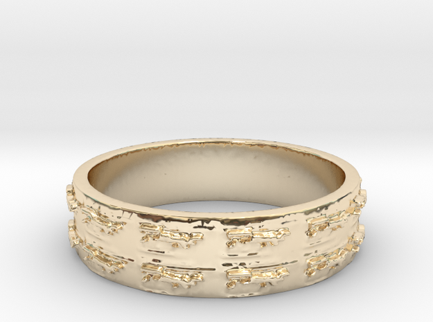 The Kris Ring Size 7 in 14K Yellow Gold