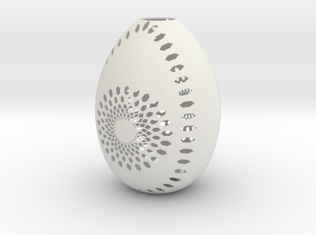 Lampshade (Easter Egg 600-3) in White Natural Versatile Plastic