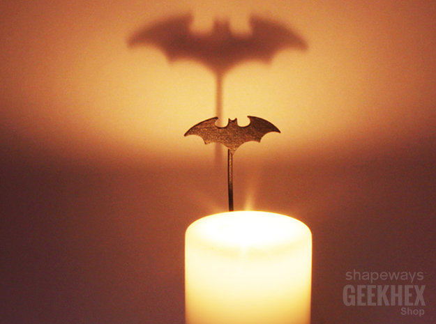 Batman 2003 - Spotlight Candle Attachment in Matte Black Steel
