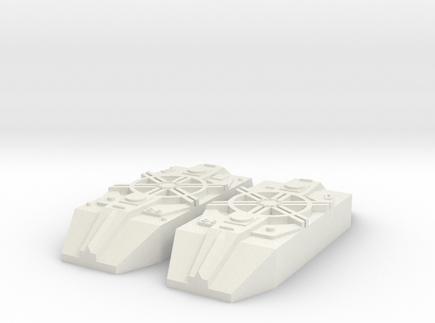 Fighter Model Pieces #37 in White Natural Versatile Plastic