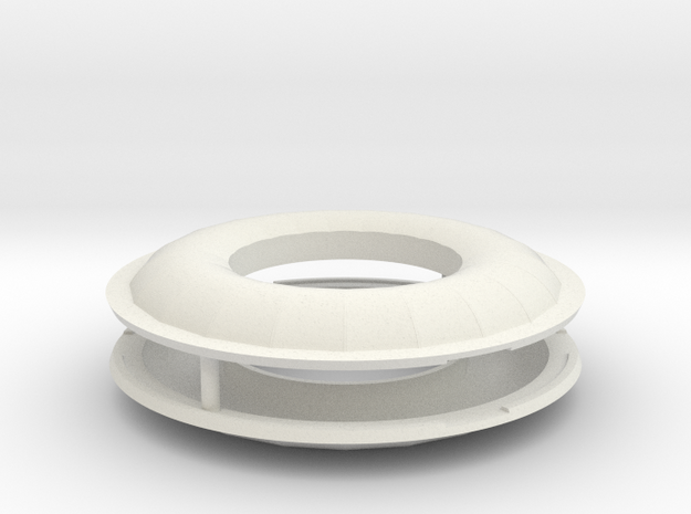 1/72 Scale SRB Heat Shields in White Natural Versatile Plastic