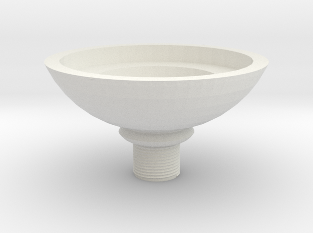 Candle Holder .7mm Top in White Natural Versatile Plastic