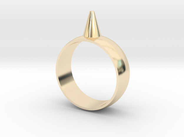 9.5 223-Designs Bullet Button Ring Size  in 14K Yellow Gold