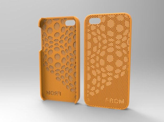 Iphone5 Case 2_2 in Orange Processed Versatile Plastic
