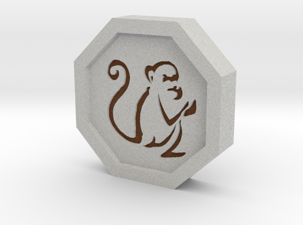Monkey Talisman in Full Color Sandstone