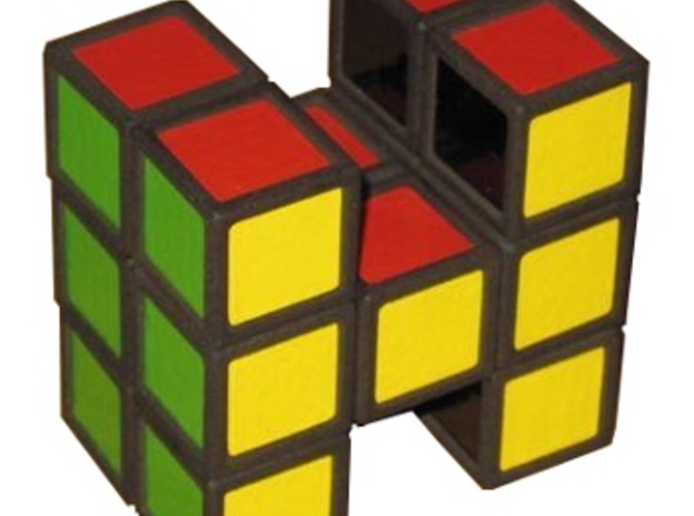 H-Cube in White Natural Versatile Plastic
