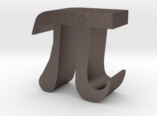 PI in Polished Bronzed Silver Steel