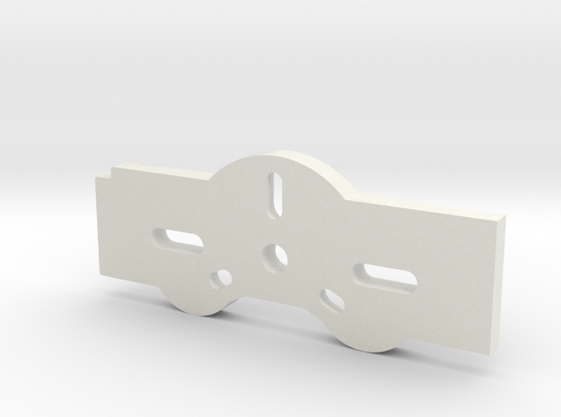 Budaschnozzle Mounting Plate For Quickfit X Car in White Natural Versatile Plastic