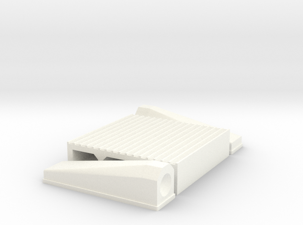 1/8 Intercooler 12" Flow Length By 12" Wide in White Processed Versatile Plastic