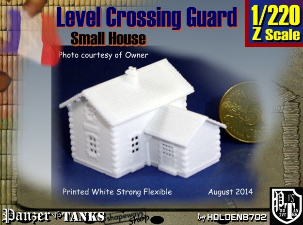 1-220 Crossing Guard Small House in White Natural Versatile Plastic