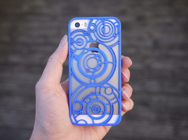 Timelord iPhone 5/5s Case in Blue Processed Versatile Plastic