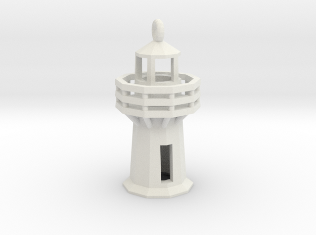 Lighthouse Pendant in White Natural Versatile Plastic