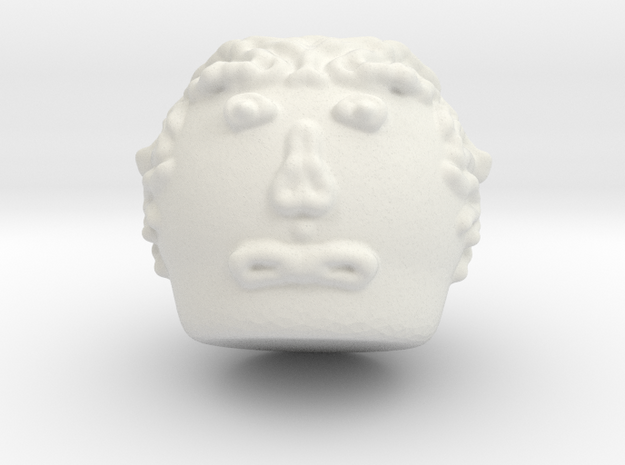 Head in White Natural Versatile Plastic