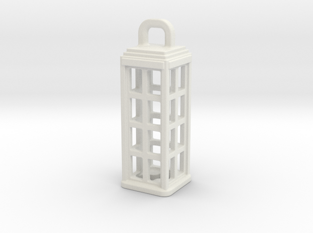 Tardis Lantern 1: Tritium (All Materials) in White Natural Versatile Plastic