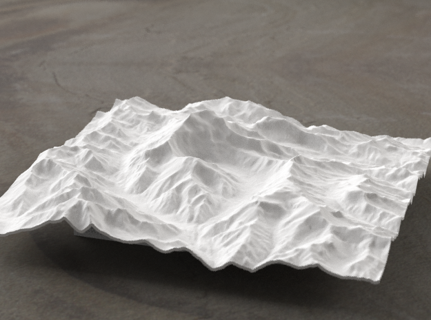 6''/15cm Aconcagua, Argentina, WSF in White Natural Versatile Plastic