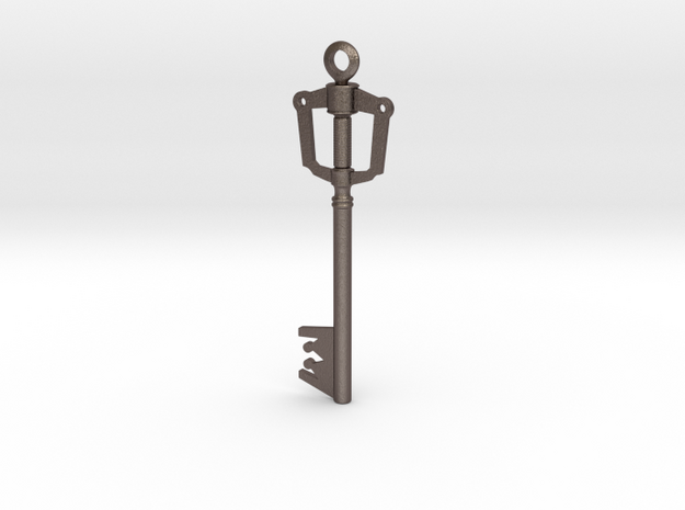 Kingdom Key Pendant in Polished Bronzed Silver Steel