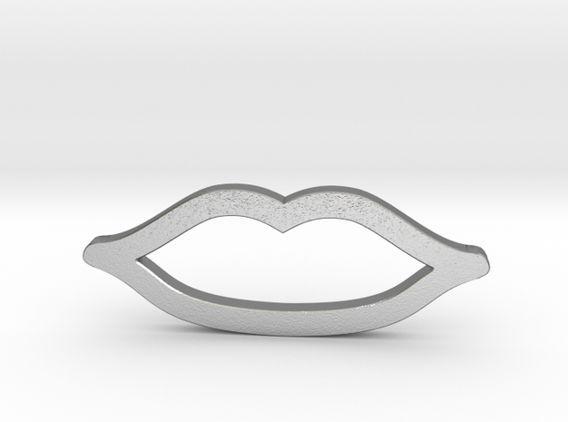 Mini Lips in Natural Silver