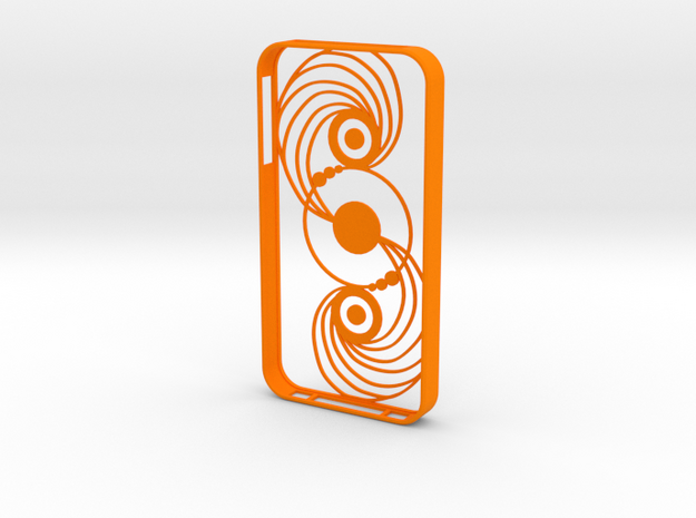 Crop Circle IPhone Case 4s in Orange Processed Versatile Plastic