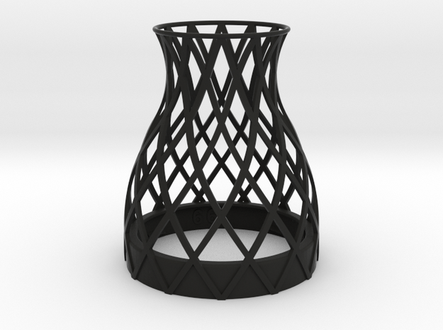 Bell Vase for jar size:66 (4 leads) in Black Natural Versatile Plastic