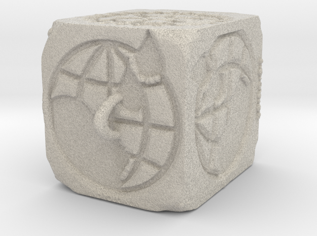 Sandstone ROTARY Ornament 2014 (Thicker) in Natural Sandstone