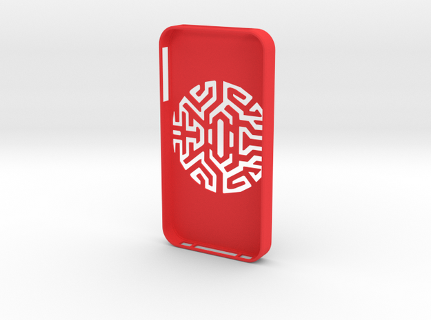 iPIphone 4/4s Case Goth Tribal in Red Processed Versatile Plastic