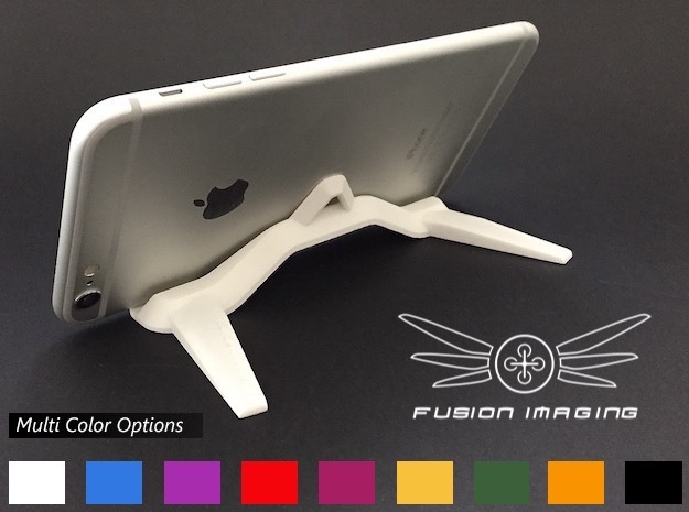  Mini Tablet / Phablet Stand in White Processed Versatile Plastic