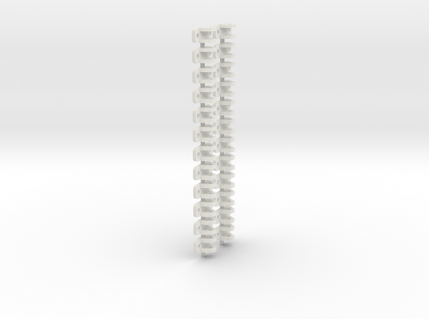 On16.5 Link and pin coupling  in White Natural Versatile Plastic