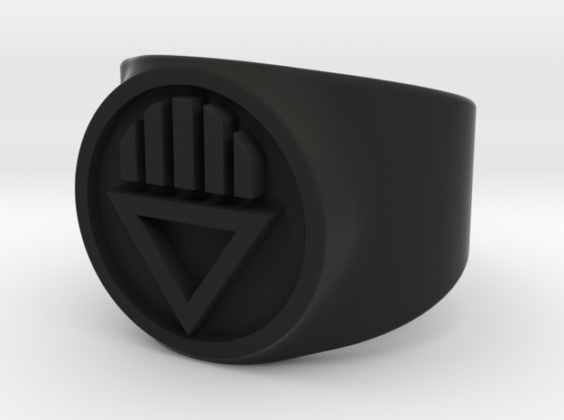 Black Death GL Ring Sz 6 in Black Natural Versatile Plastic