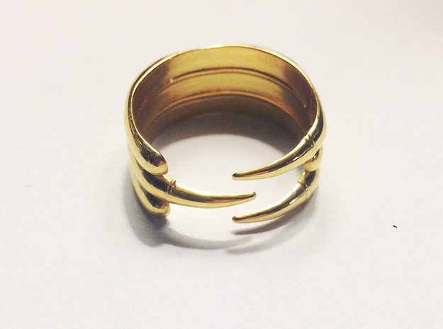 Claw Ring - Sz. 9 in 18K Gold Plated