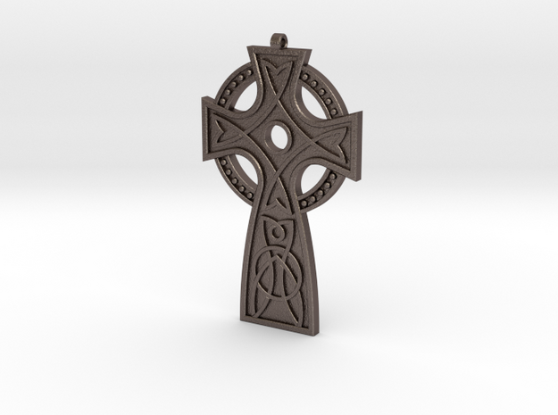 St. Leonard’s Cross in Polished Bronzed Silver Steel
