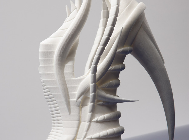 Exoskeleton Shoe - Full Size in White Natural Versatile Plastic