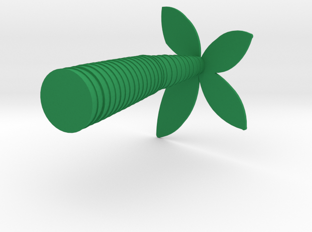 Desktop Palm Tree in Green Processed Versatile Plastic