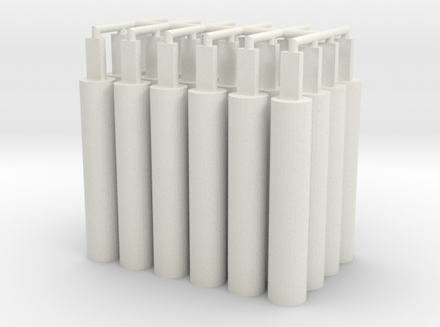 32x Pegs 2.0 in White Natural Versatile Plastic