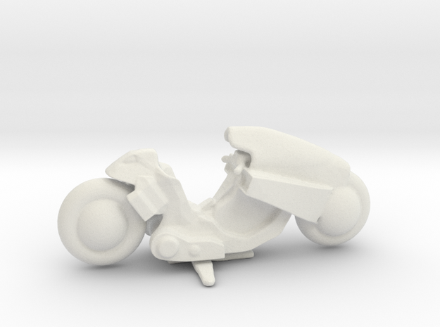 Kaneda's Bike in White Natural Versatile Plastic