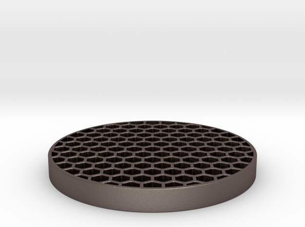 Honeycomb KillFlash 48mm 0.77mm thick 5mm height in Polished Bronzed Silver Steel