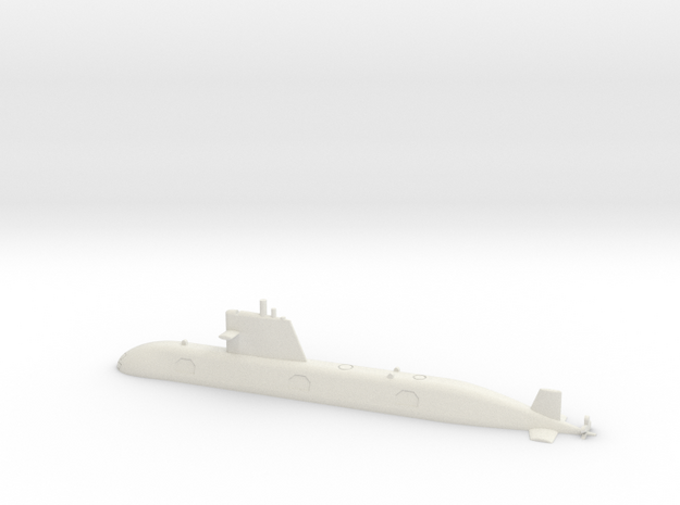 1/700 Scorpene-class submarine (Waterline) in White Natural Versatile Plastic