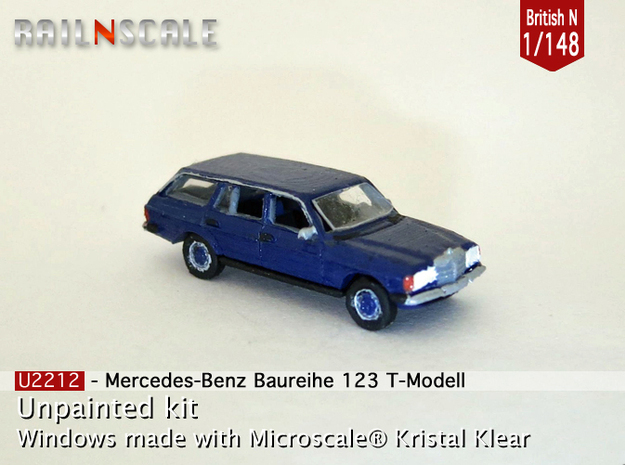 Mercedes-Benz T-Modell (British N 1:148) in Smooth Fine Detail Plastic