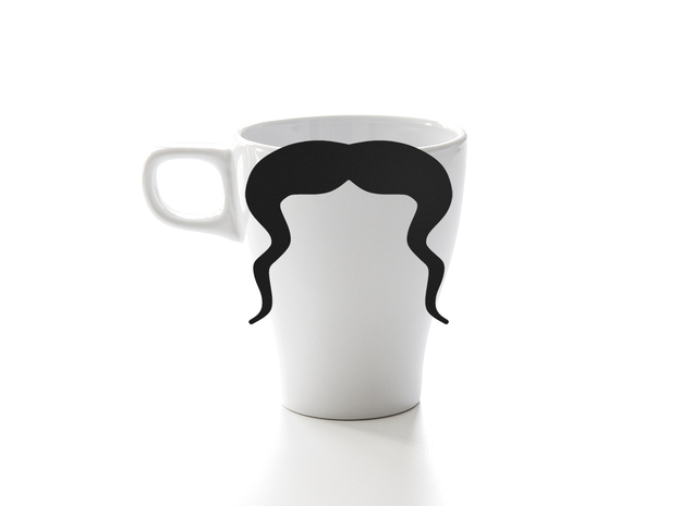 Mug & glass accessories Mustache 9 in Black Natural Versatile Plastic
