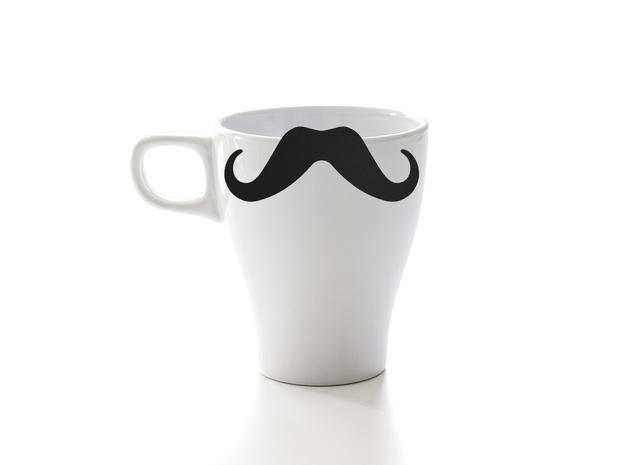 Mug & glass accessories Mustache 4 in Black Natural Versatile Plastic