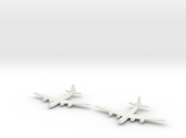 B-29 (Qty.2) Global War Scale in White Natural Versatile Plastic