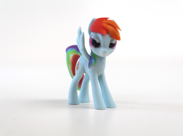 My Little Pony - Rainbow Dash (≈75mm tall) in Full Color Sandstone