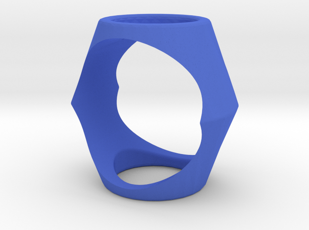 Ring17(17mm) in Blue Processed Versatile Plastic