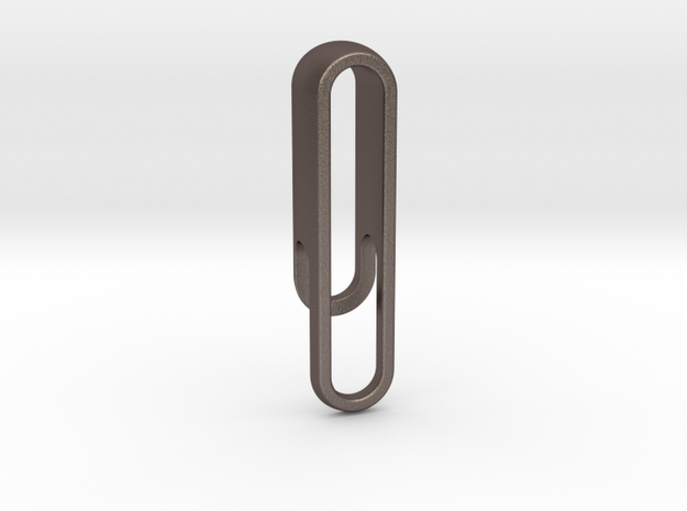 LOOP - Bottle Opener Type A in Polished Bronzed Silver Steel