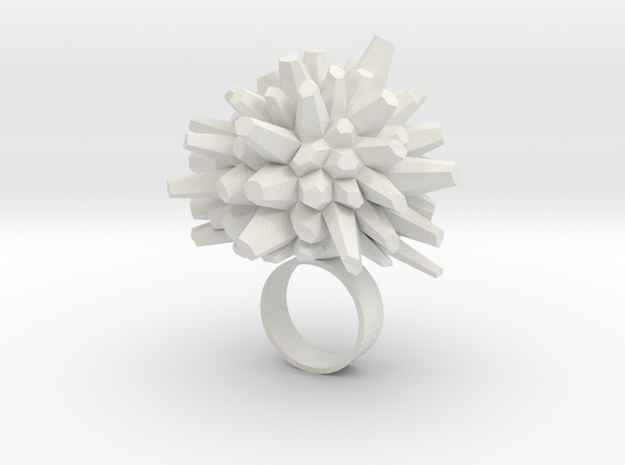 Icy Ring in White Natural Versatile Plastic