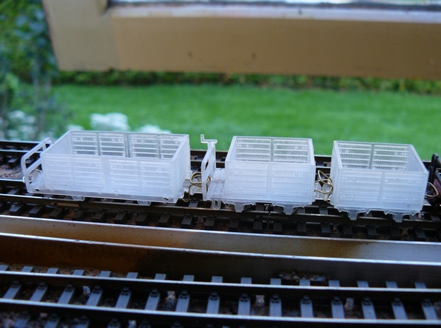 Heeresfeldbahn Goodswagon Pack in Tan Fine Detail Plastic