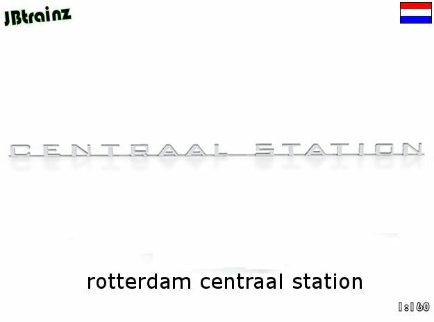 Rotterdam Centraal Station (n-scale) in White Natural Versatile Plastic